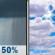 Columbus Day: Chance Rain Showers then Mostly Cloudy