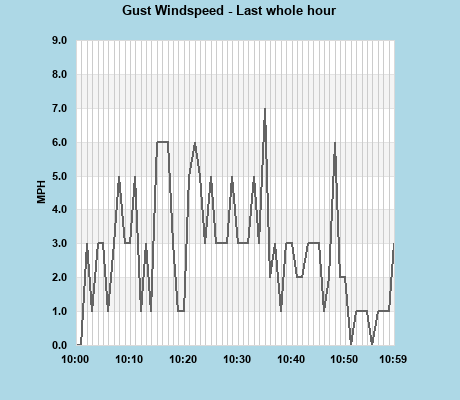 Windgust last whole hour